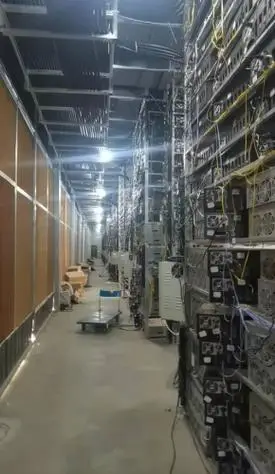 A modern mining farm setup thriving with energy efficiency