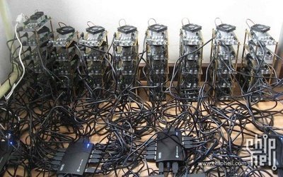 Diverse cryptocurrency mining rigs showcasing advanced technology